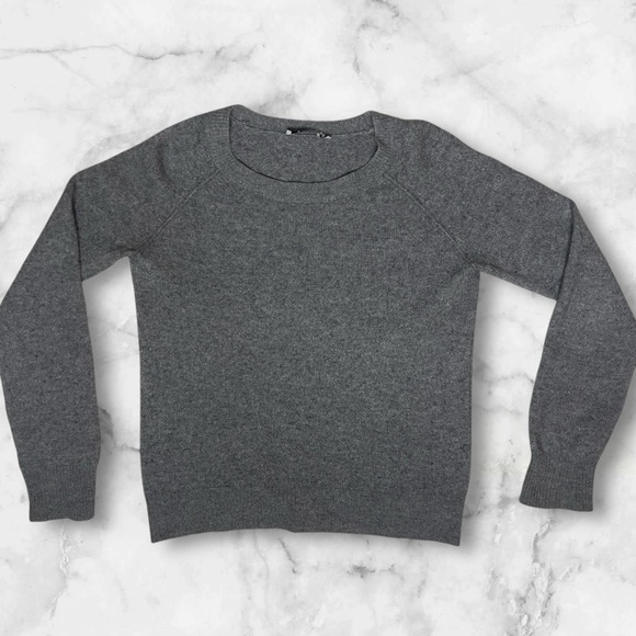 T by Alexander Wang Wool Cashmere Blend Gray Crewneck Sweater - Picture 1 of 6